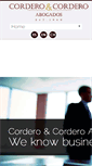 Mobile Screenshot of corderoabogados.com