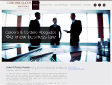 Tablet Screenshot of corderoabogados.com